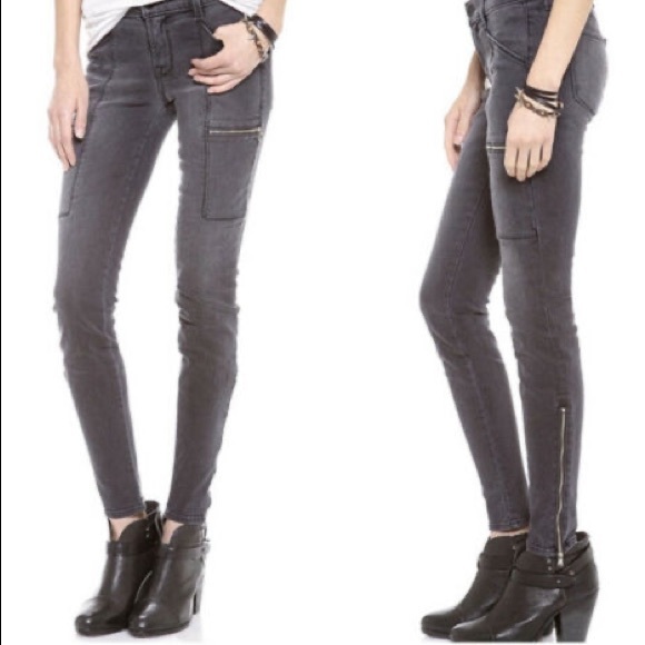 J Brand Kassidy charcoal zipper skinny jeans 27 - Picture 1 of 7